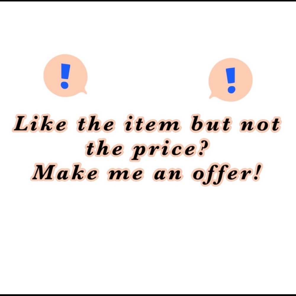 Like the item but not the price? Make an offer ❕💕